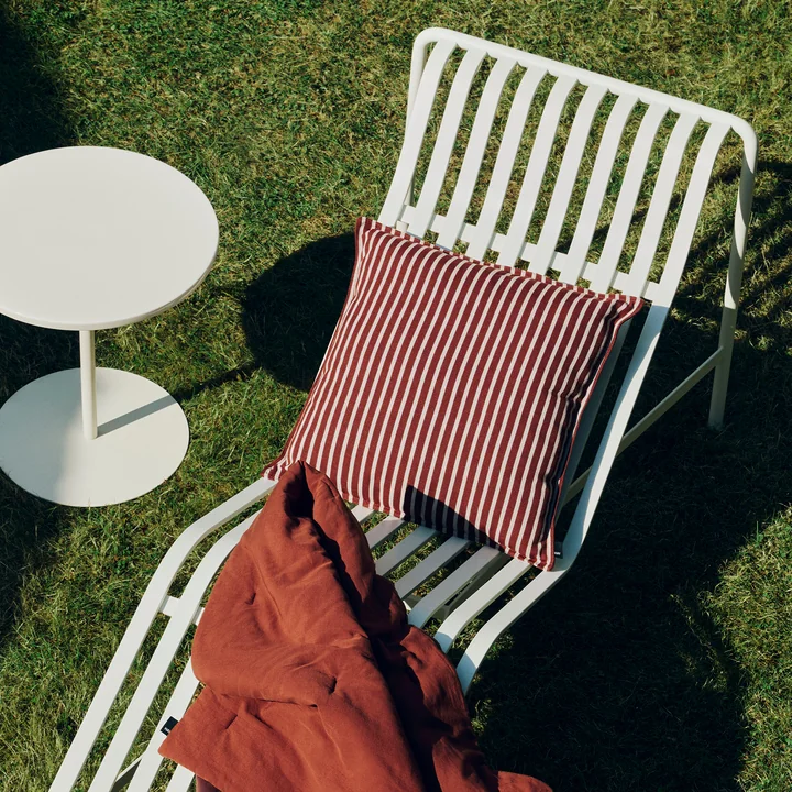 HAY - Terrazza Buitenkussen, 50 x 50 cm, dikke strepen, terracotta