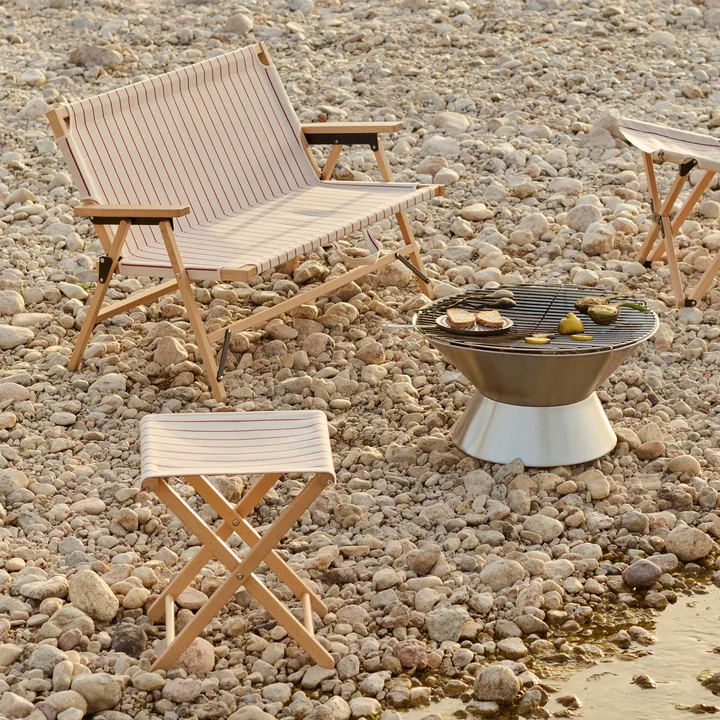 HAY - Outdoor Market Open haard en klapkruk