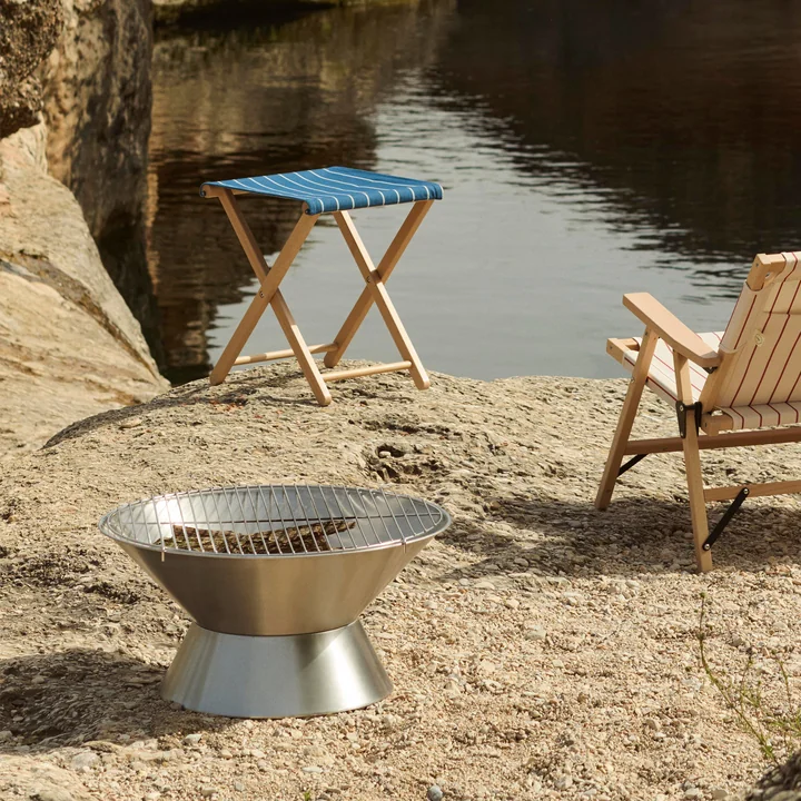 HAY - Outdoor Market Open haard en klapkruk