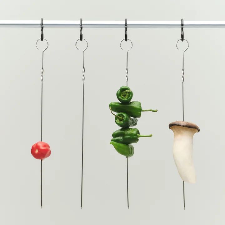 HAY - Outdoor Market Barbecue spies, roestvrij staal (set van 4)