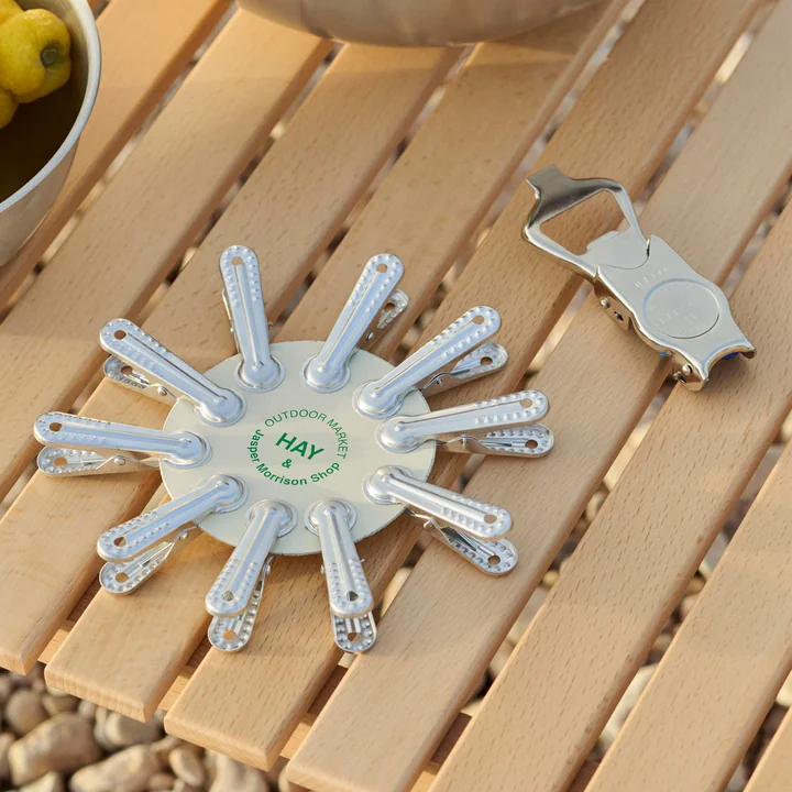 HAY - Outdoor Market Knijpers en flesopener, zilver
