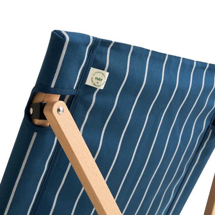 HAY - Outdoor Market Vouwstoel, blauw met beige strepen