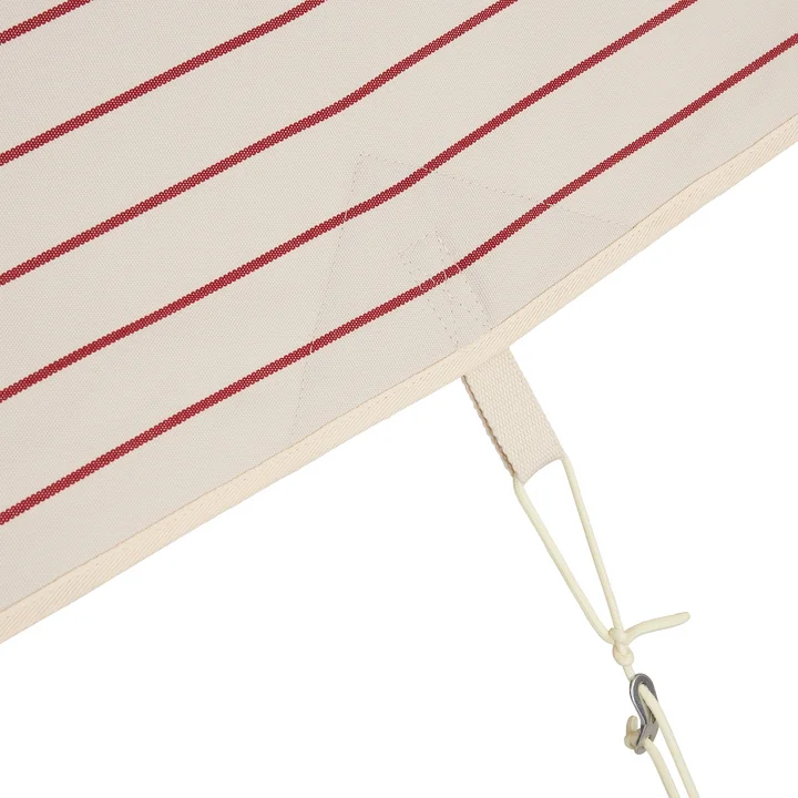 HAY - Outdoor Market Zonnescherm, beige met rode strepen