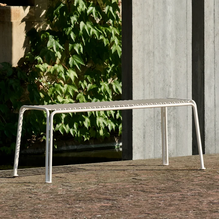 & Tradition - Thorvald SC112 Tuinbank, 125 x 46 cm, ivoor