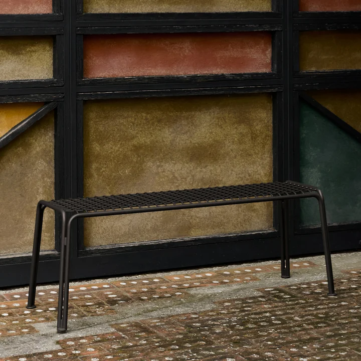 & Tradition - Thorvald SC112 Tuinbank, 125 x 46 cm, warm zwart