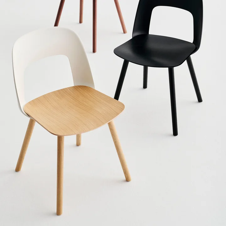 HAY - Layout 122 Stoel, eiken / crème wit