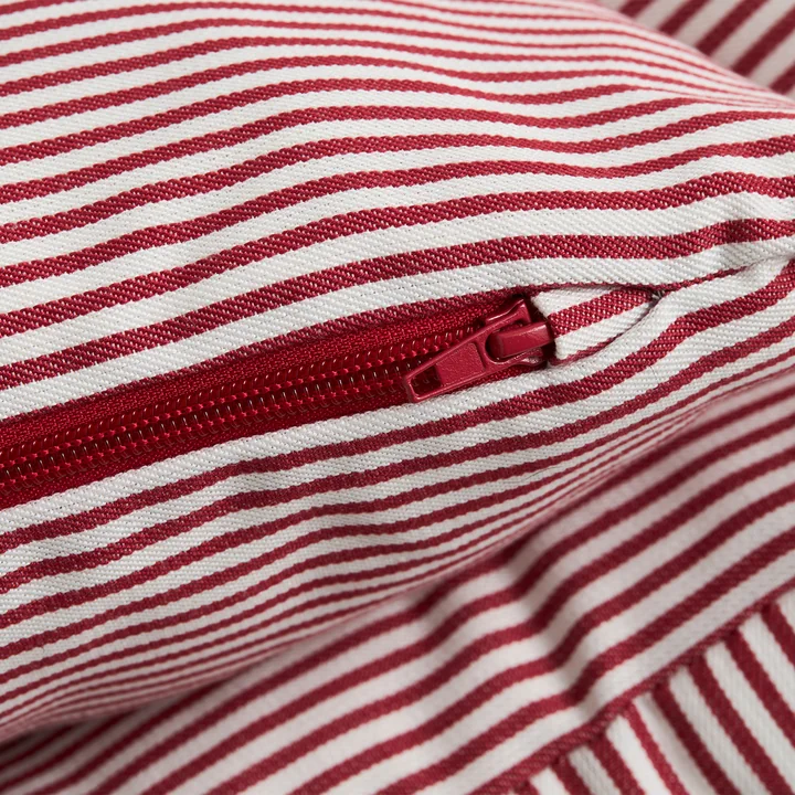 HAY - Hondenbed, Zip, M, rood/wit gestreept