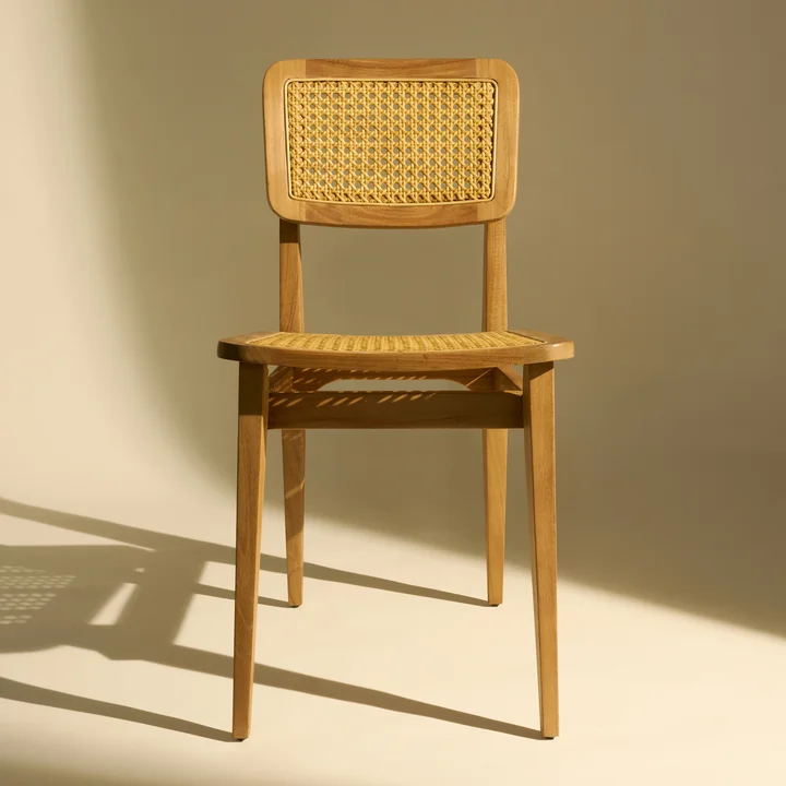Gubi - C-Chair Outdoor Stoel, Teak / Frans Riet