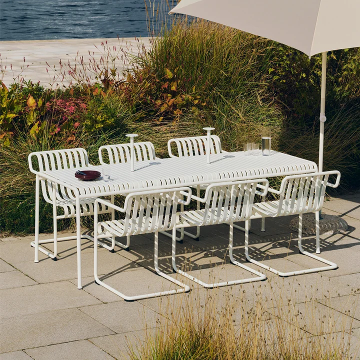 HAY - Palissade Tafel, rechthoekig, 220 x 90 cm, cream white