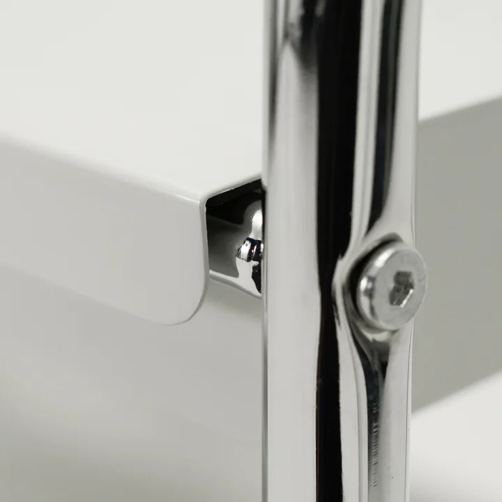 House Doctor - Serveerwagen Roll, gebroken wit / chroom