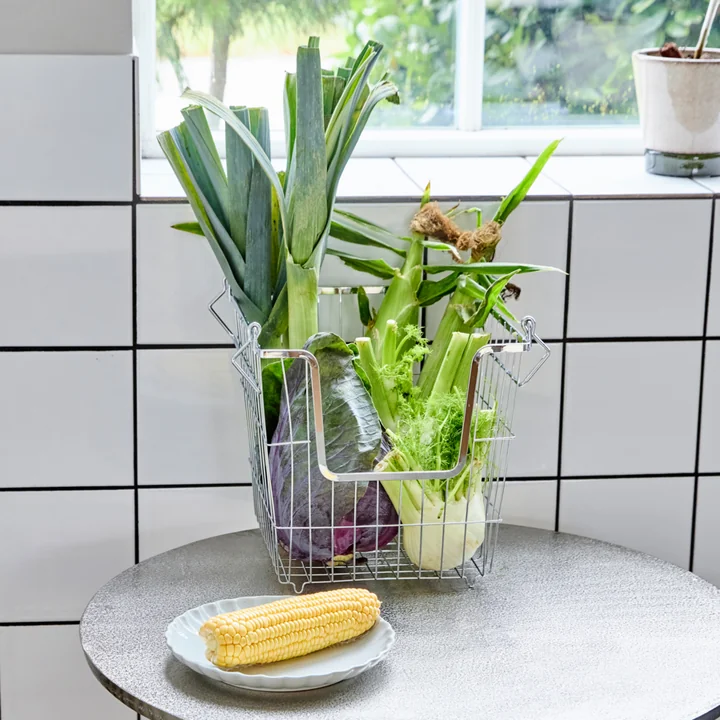 House Doctor - Taw opbergmand, groot, chroom