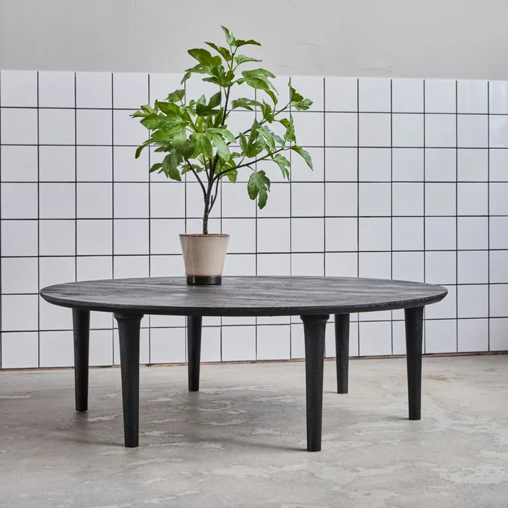 House Doctor - Zanzi Salontafel, Ø 127 cm x H 40, zwart