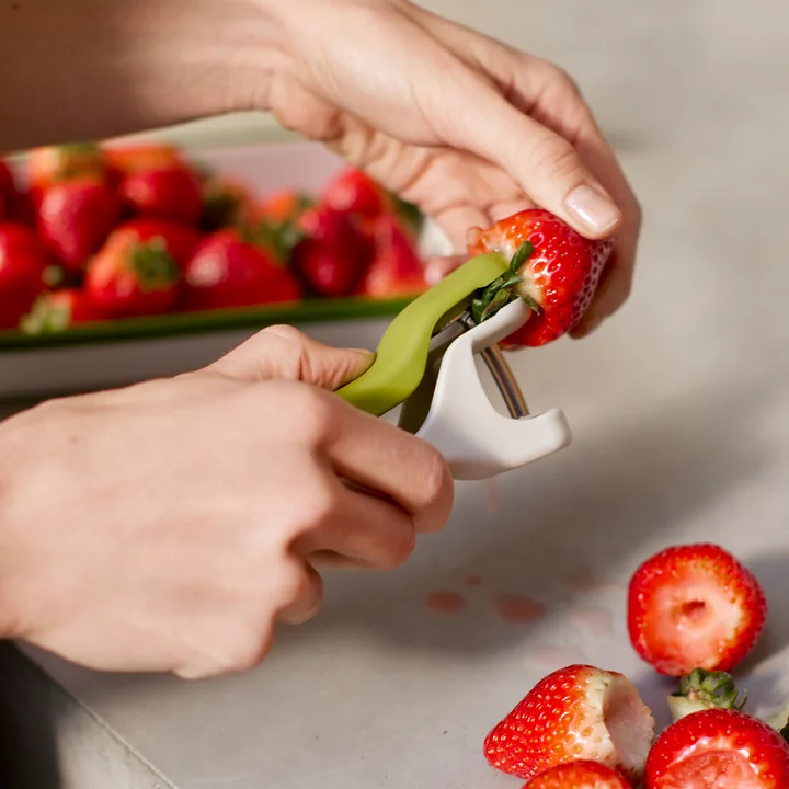 Joseph Joseph - Tweezy 2-in-1 kernboor, steen / groen