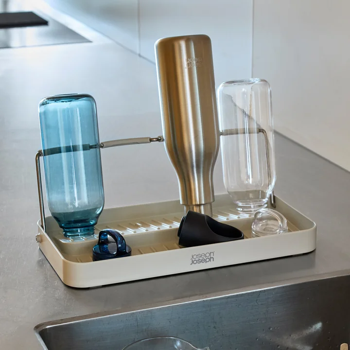 Joseph Joseph - DrySmart Afdruiprek voor flessen, lichte steen