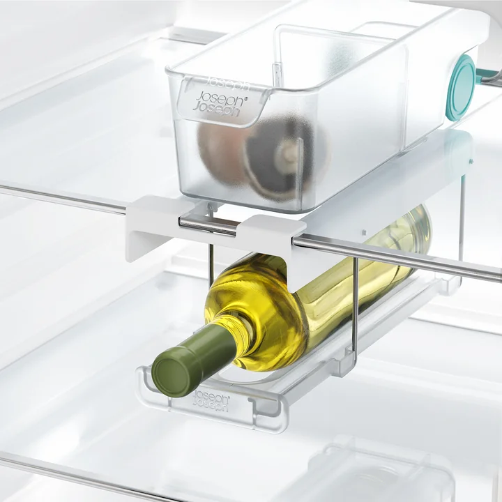Joseph Joseph - FridgeStore Koelkastbodemhouder voor flessen, wit