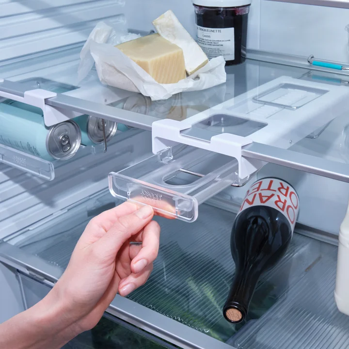 Joseph Joseph - FridgeStore Koelkastbodemhouder voor flessen, wit