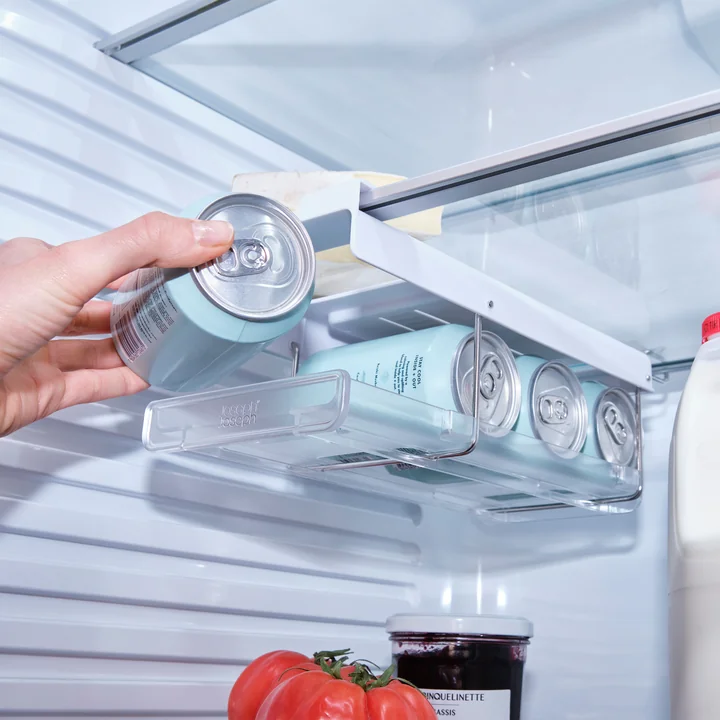 Joseph Joseph - FridgeStore Koelkastbodemhouder voor blikjes, wit