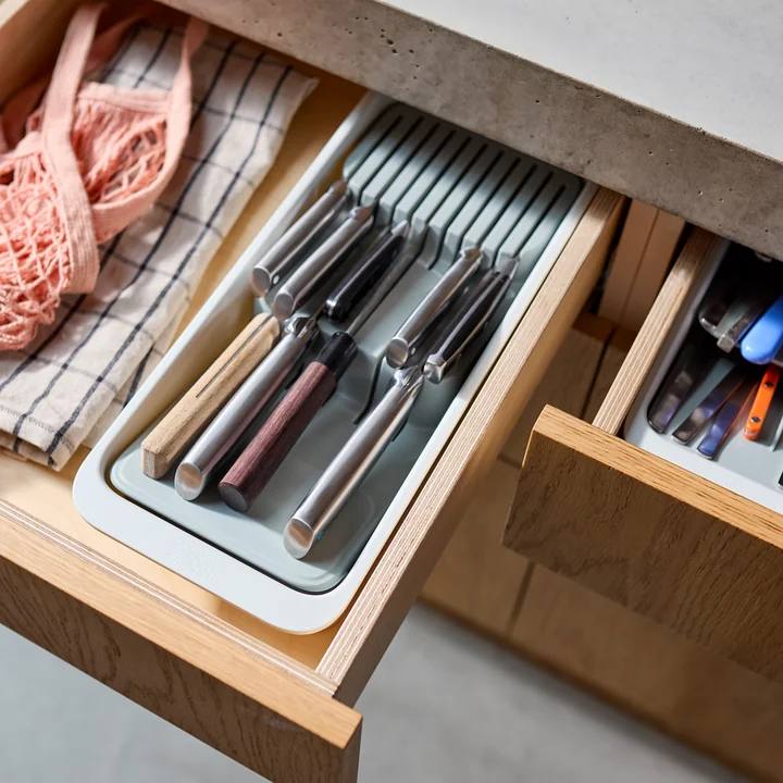 Joseph Joseph - DrawerStore Mesorganizer, compact, lichte steen