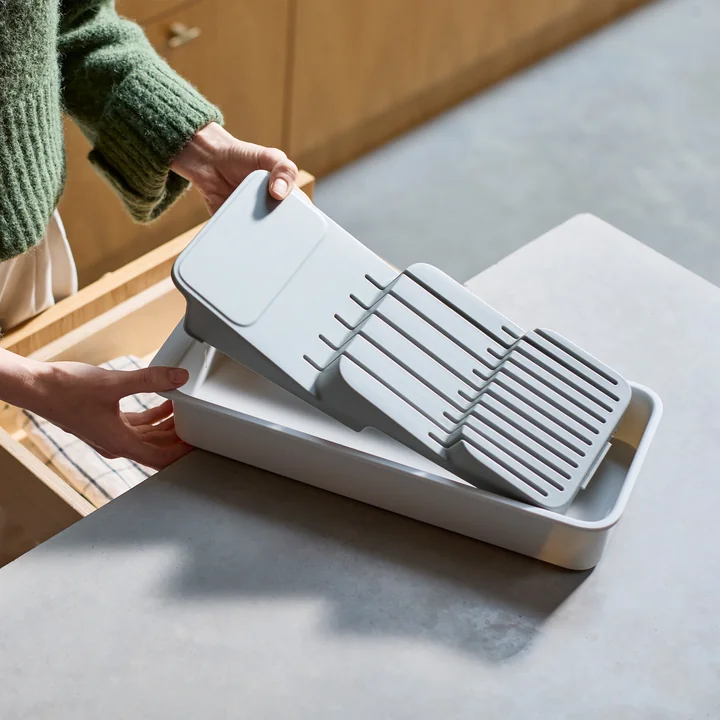 Joseph Joseph - DrawerStore Mesorganizer, compact, lichte steen