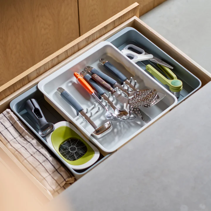 Joseph Joseph - DrawerStore Uittrekbare organiser (4 vakken), lichtsteen