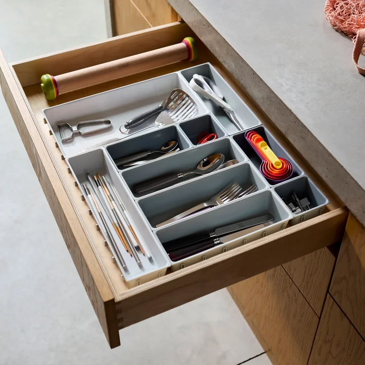 Joseph Joseph - Blox Lade organizerset 10-delig, licht steen