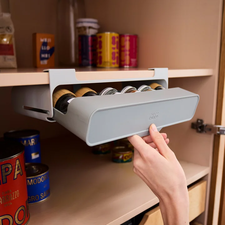 Joseph Joseph - CupboardStore Uitschuifbaar kruidenrek, licht steen
