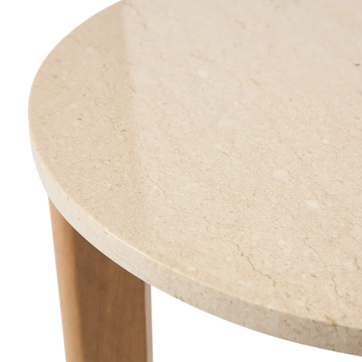 Andersen Meubelen - Evoke Salontafel, Ø 55 cm, eiken/marmer