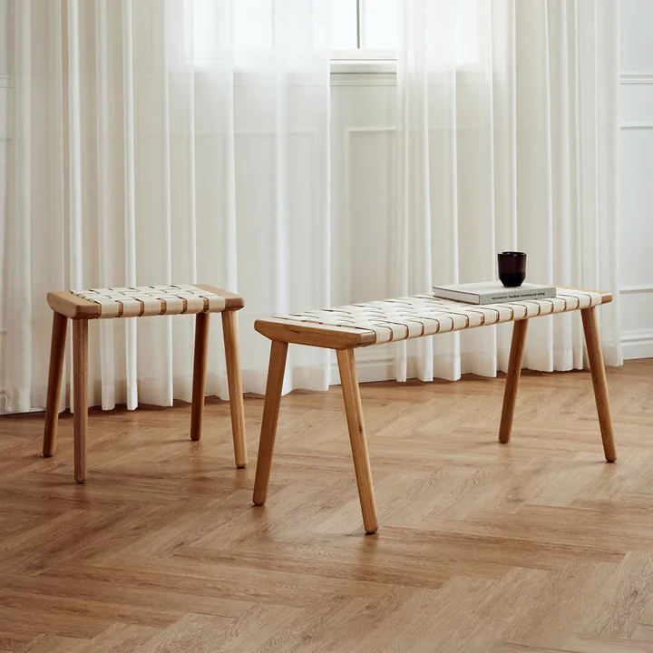 Andersen Furniture - Seat Bank en kruk, eiken