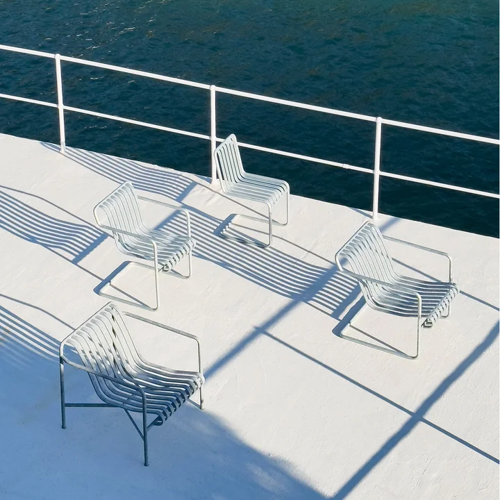 HAY - Palissade Sledestoel, Stoel Laag, Eetkamerstoel, Loungestoel Laag, thermisch verzinkt