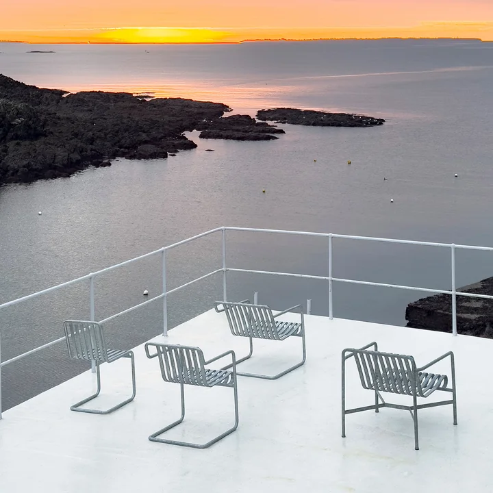 HAY - Palissade Sledestoel, Stoel Laag, Eetkamerstoel, Loungestoel Laag, thermisch verzinkt