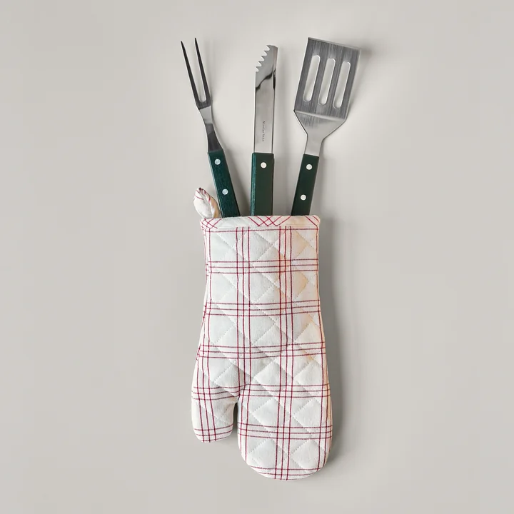 Nicolas Vahé - BBQ-tool, roestvrij staal, groen (set van 3)