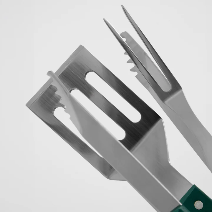Nicolas Vahé - BBQ-tool, roestvrij staal, groen (set van 3)