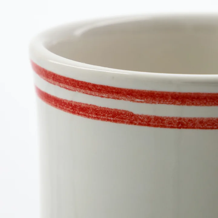 Nicolas Vahé - Bistro Mok, Ø8,5 x H8,5 cm, rood/wit