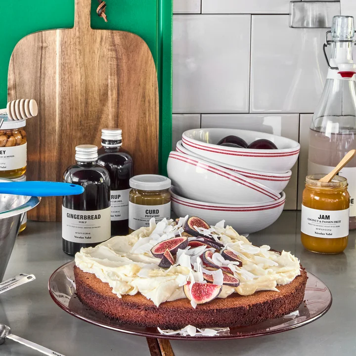 Nicolas Vahé - Bistro Schaal Ø15,5 cm, rood / wit