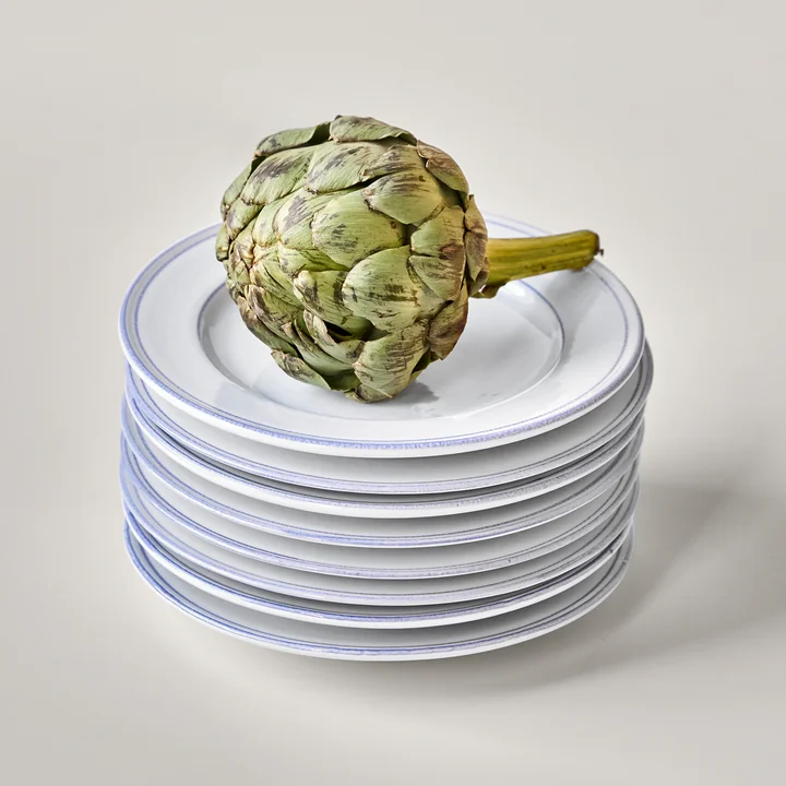 Nicolas Vahé - Bistro Bord Ø 21 cm, blauw / wit