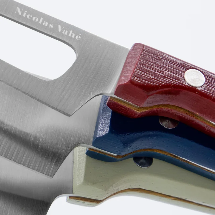 Nicolas Vahé - Kaasmes, wit / blauw / rood (set van 3)