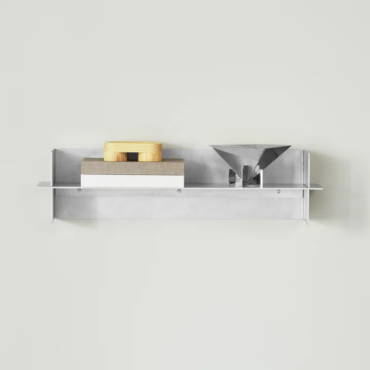 Normann Copenhagen - Alu Wandplank, 80 cm, geborsteld aluminium