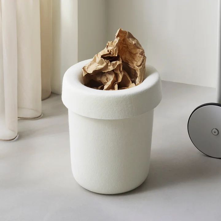 Normann Copenhagen - Hide Kantoorafvalbak, crème