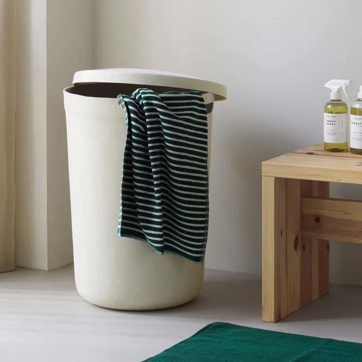 Normann Copenhagen - Hide Wasmand, crème