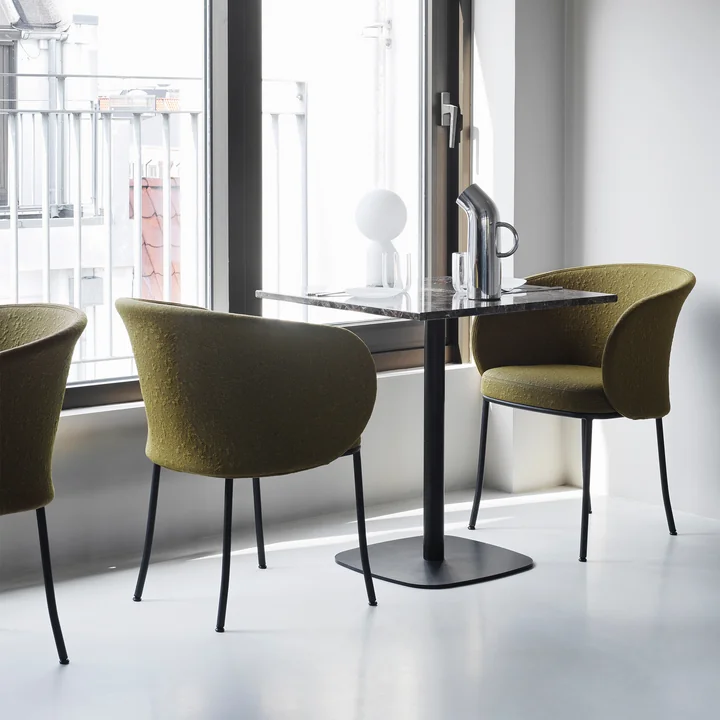 Normann Copenhagen - Knit Fauteuil, zwart / olijf