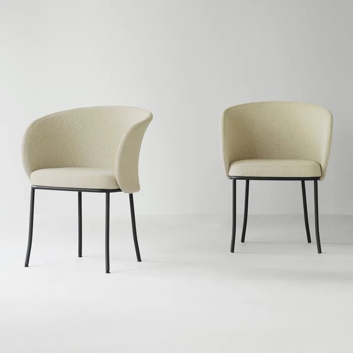 Normann Copenhagen - Knit Fauteuil, zwart / zand