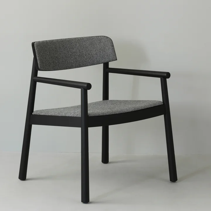 Normann Copenhagen - Timb Lounge fauteuil, zwart / Hallingdal 167