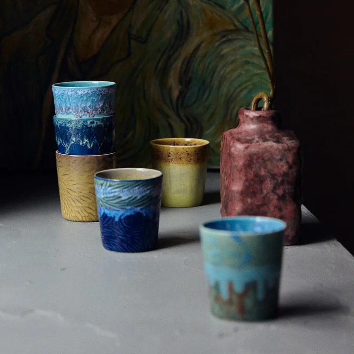 HKliving - 70's Van Gogh koffiemok, 230 ml