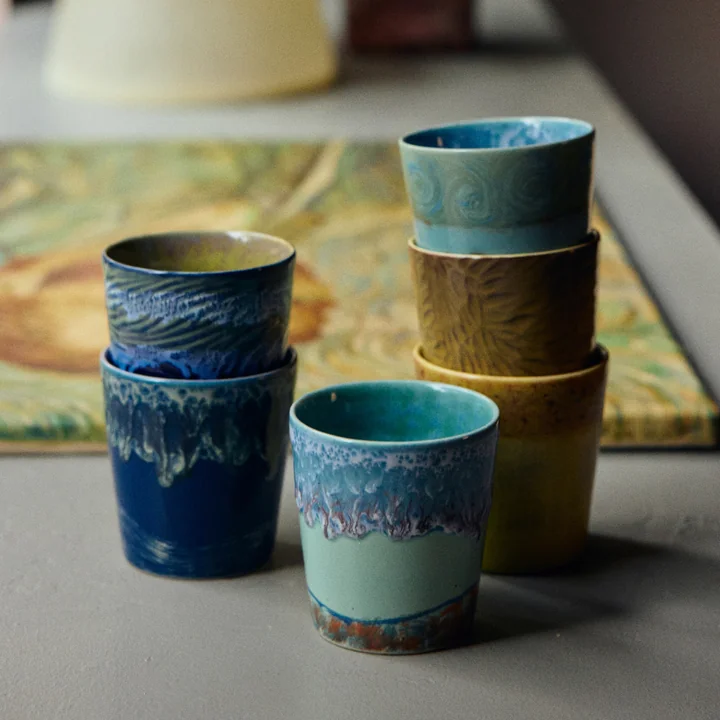 HKliving - 70's Van Gogh koffiemok, 230 ml