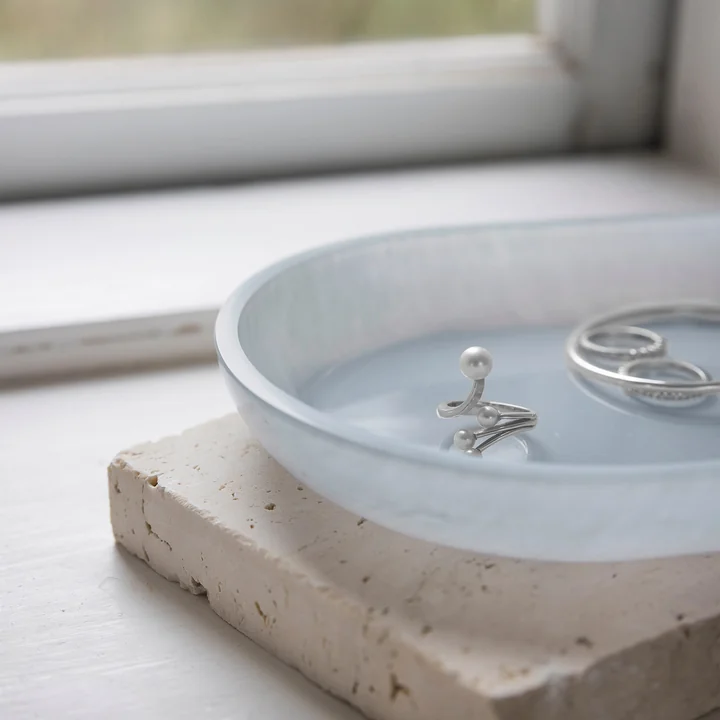 Mette Ditmer - OPAL Dienblad, 14 x 25,5 cm, lichtblauw