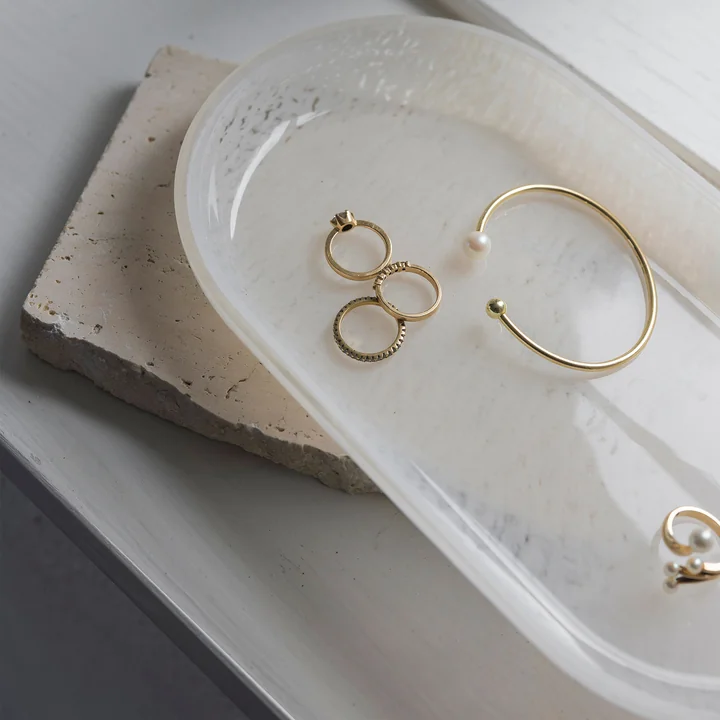 Mette Ditmer - OPAL Dienblad, 14 x 25,5 cm, linnen