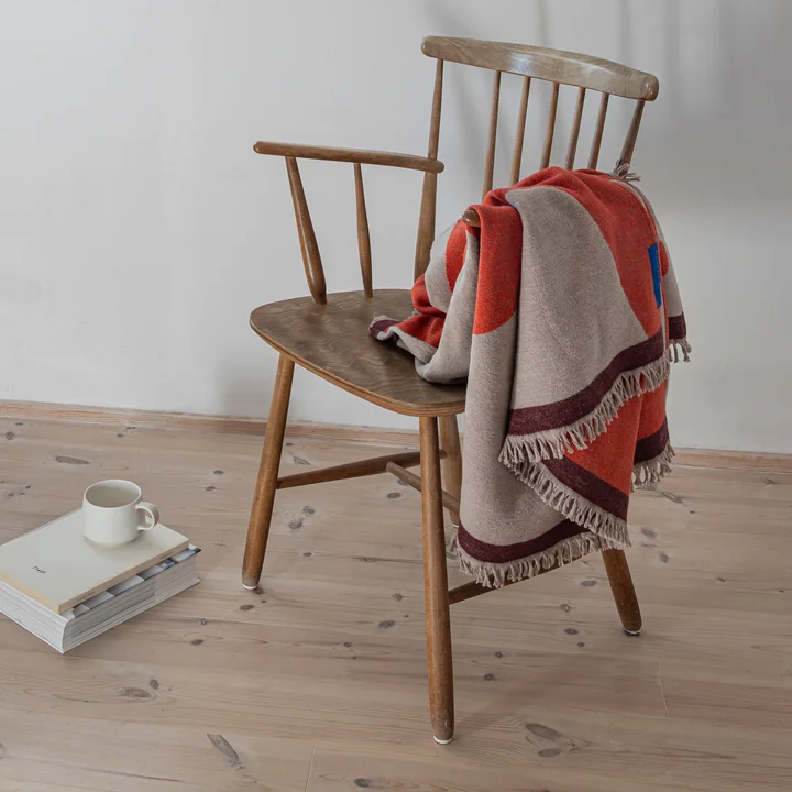 Mette Ditmer - Studio Deken, 130 x 175 cm, oranje