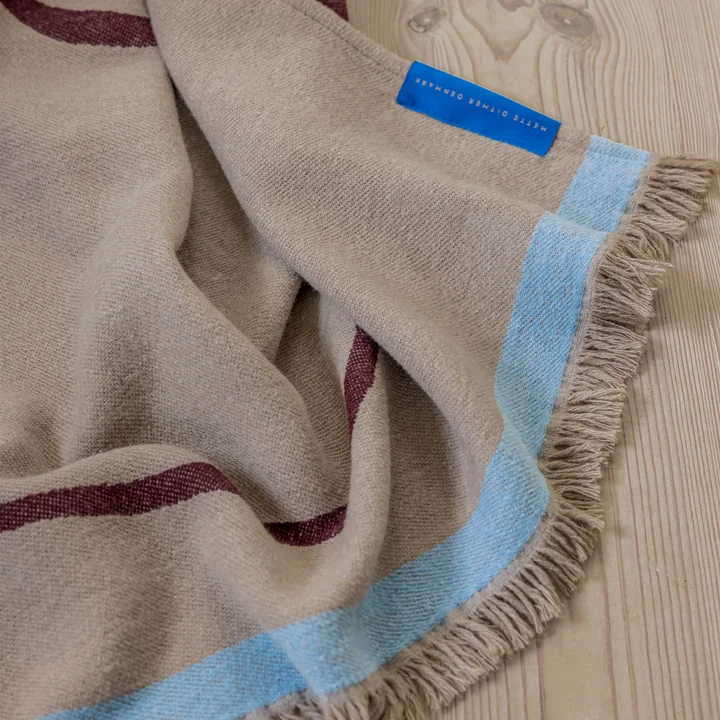 Mette Ditmer - Studio Deken, 130 x 175 cm, wijn