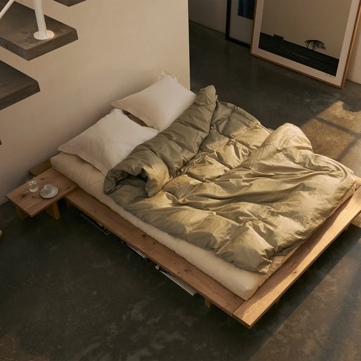 Karup - Bed Japan 140 x 200 cm, geolied eiken