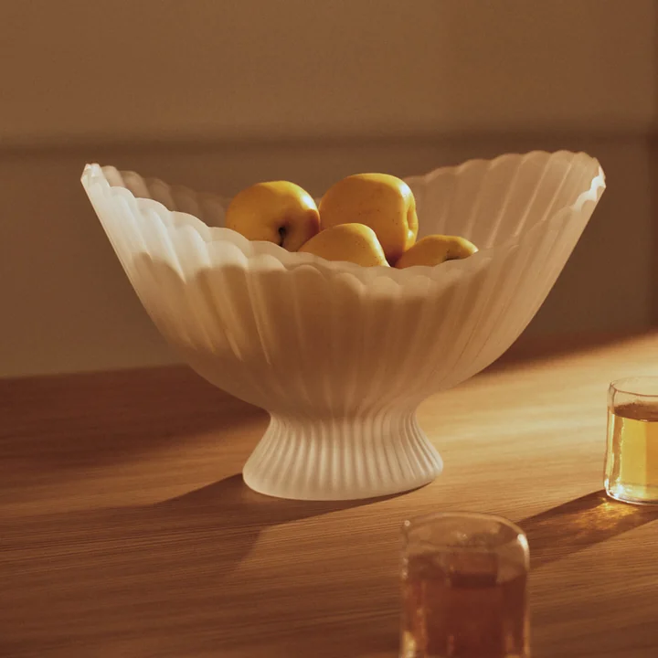 Ferm Living - Fountain Sierschaal, groot, mat glas